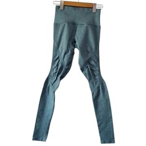 Alphalete Aero High Waisted Leggings Storm Blue Womens Small